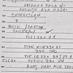Eastern questionnaire, answ...