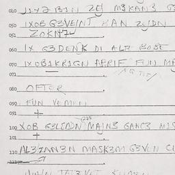 Eastern questionnaire, answ...
