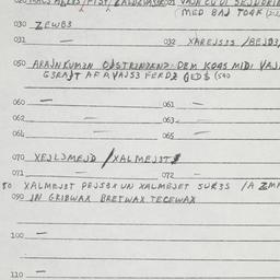 Eastern questionnaire, answ...