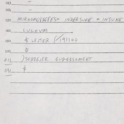 Eastern questionnaire, answ...