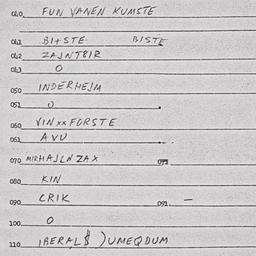 Eastern questionnaire, answ...