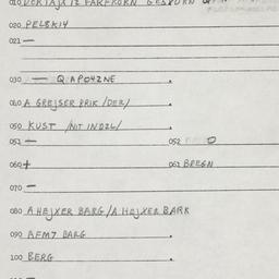 Eastern questionnaire, answ...