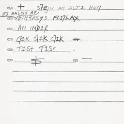 Eastern questionnaire, answ...