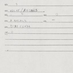 Eastern questionnaire, answ...