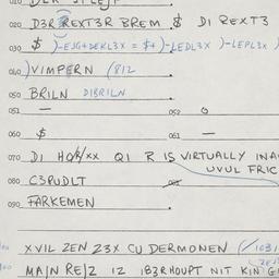 Eastern questionnaire, answ...