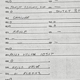 Eastern questionnaire, answ...