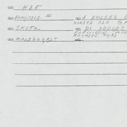 Eastern questionnaire, answ...