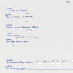 Western questionnaire, answ...