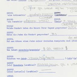 Western questionnaire, answ...