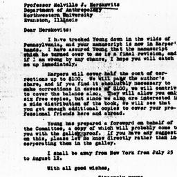 Letter from Charles Dollard...