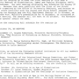 Announcements, 2003-09-26. ...