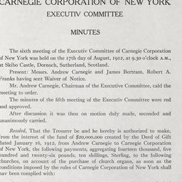 Executive Committee Meeting