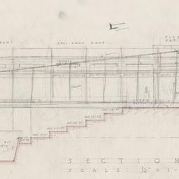 Pavilion longitudinal section