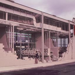 Exterior view, detail of in...