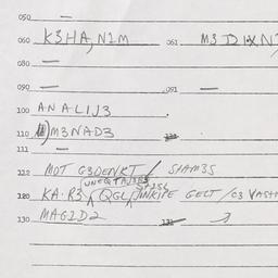Eastern questionnaire, answ...