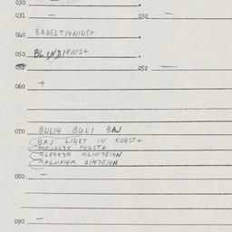 Eastern questionnaire, answ...