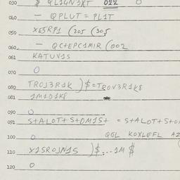 Eastern questionnaire, answ...