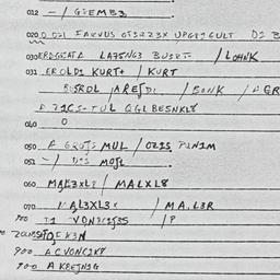 Eastern questionnaire, answ...