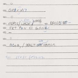 Eastern questionnaire, answ...