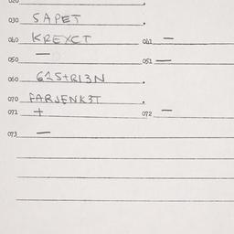Eastern questionnaire, answ...