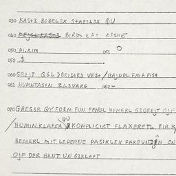 Eastern questionnaire, answ...