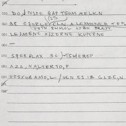 Eastern questionnaire, answ...