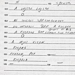 Eastern questionnaire, answ...