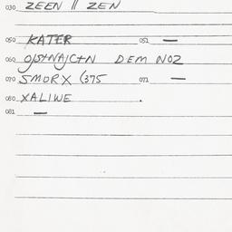 Eastern questionnaire, answ...
