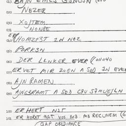 Eastern questionnaire, answ...