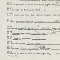 Western questionnaire, answ...