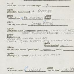 Western questionnaire, answ...