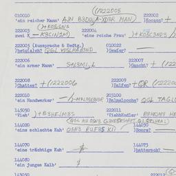 Western questionnaire, answ...