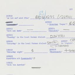 Western questionnaire, answ...