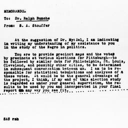 Letter from Samuel A. Stouf...