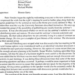Minutes, 2004-09-13. Organi...