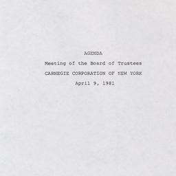 Meeting of the Board of Tru...