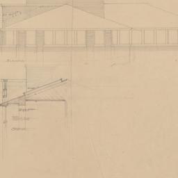 Skylight elevation, section