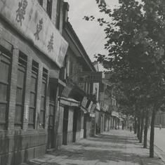 View down a street