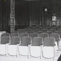 An empty movie theater