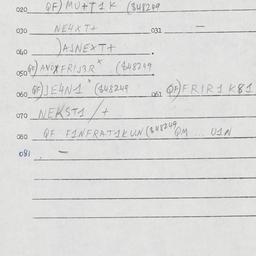 Eastern questionnaire, answ...