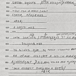 Eastern questionnaire, answ...