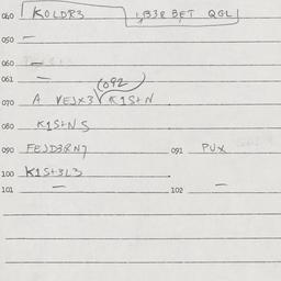 Eastern questionnaire, answ...
