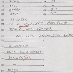 Eastern questionnaire, answ...