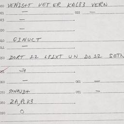 Eastern questionnaire, answ...