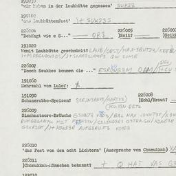 Western questionnaire, answ...