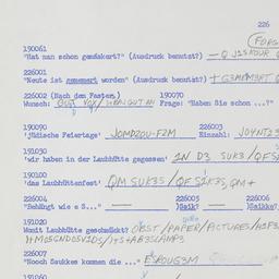 Western questionnaire, answ...