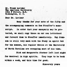 Letter from Charles Dollard...