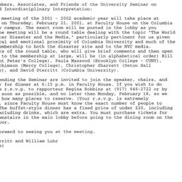 Announcements, 2002-02-21. ...