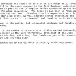 Correspondence, 2000-11-05....