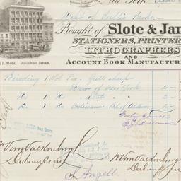 Slote & Janes, bill or ...